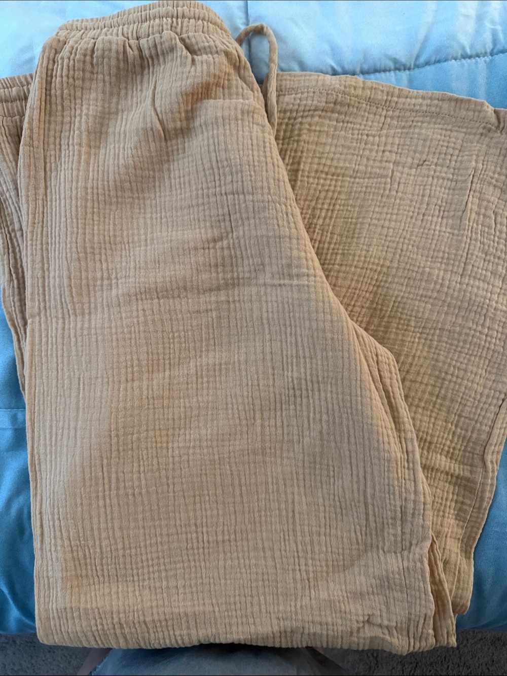 NWT Light Brown Gauze wide leg Pants